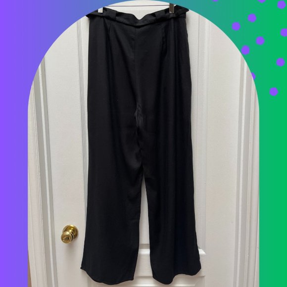 Sunday Best Tie Waist Pants in Black Size 10 - Picture 2 of 3